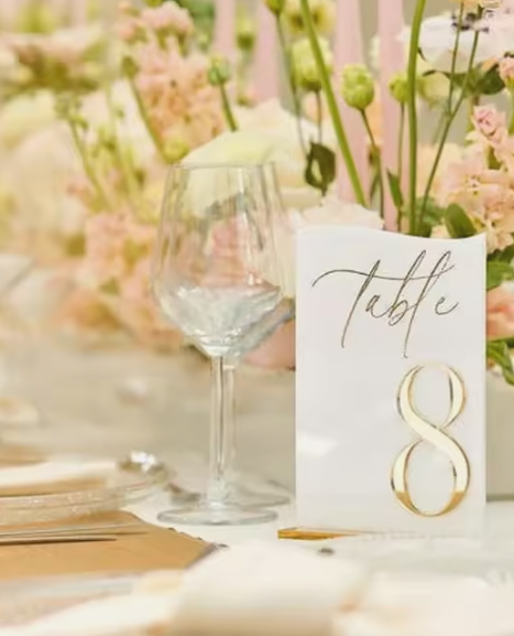 SIGNAGE & TABLE NUMBERS FOR HIRE