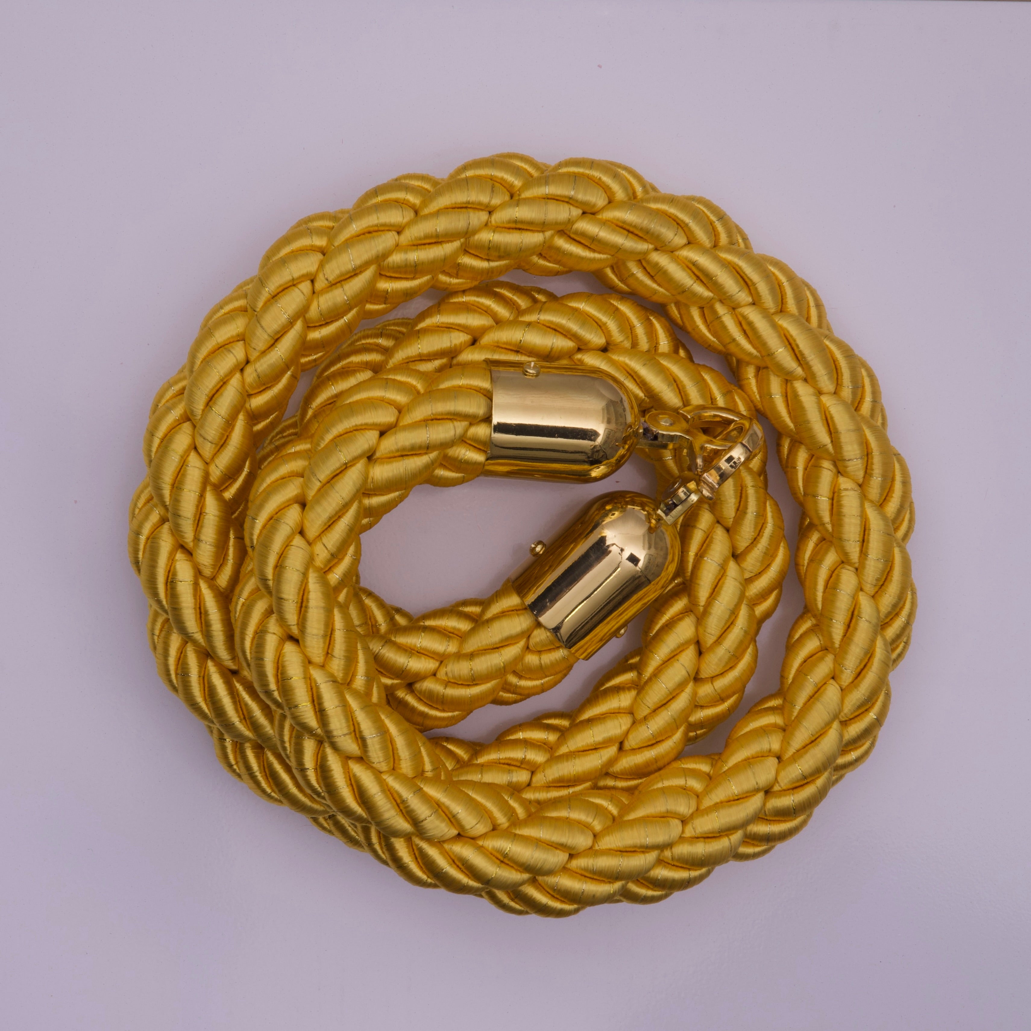 Isla Bollard Rope 38mm Gold For Hire – Elysian Event Hire