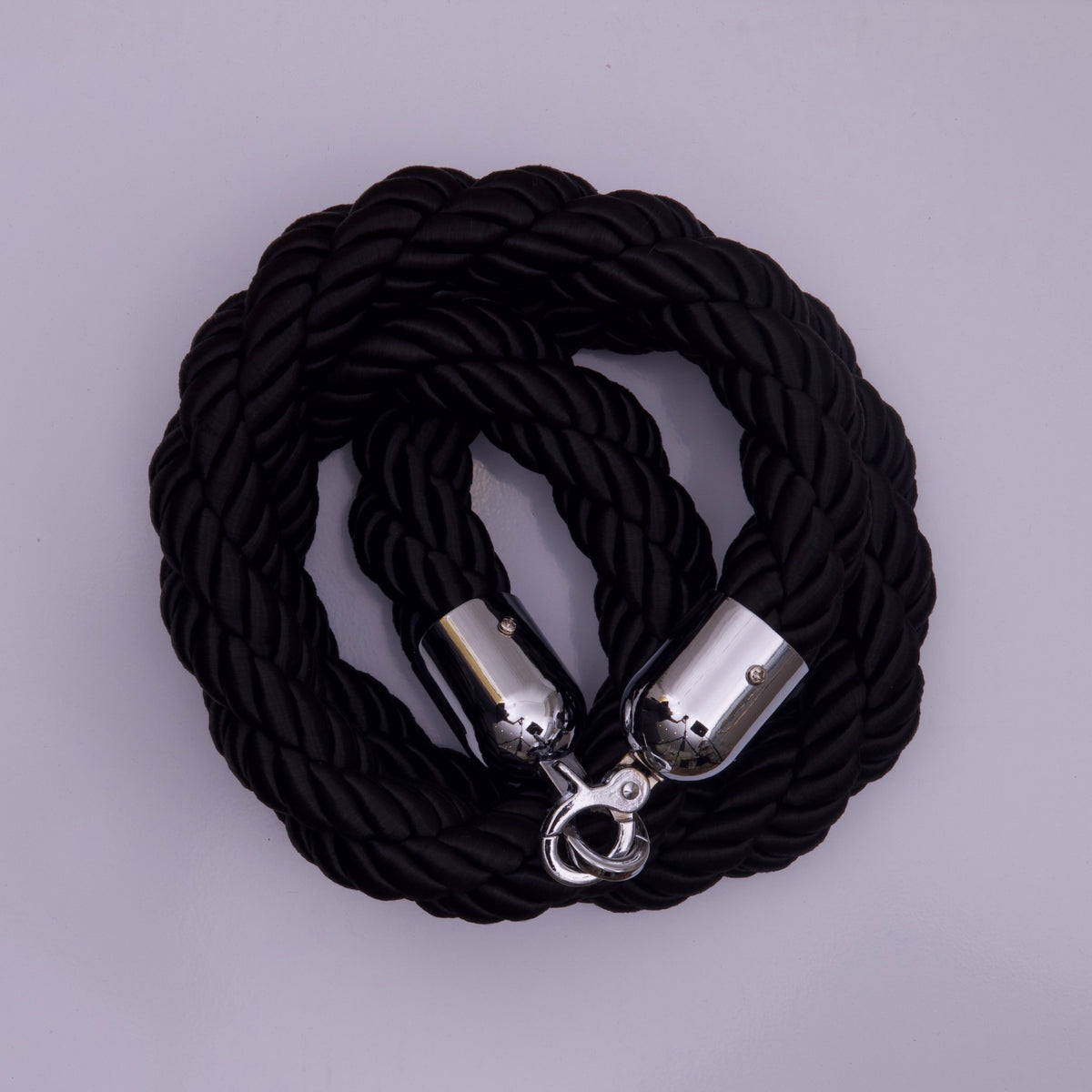 Isle Blocking Rope Isla Bollard Rope 30mm Black For Hire – Elysian Event Hire