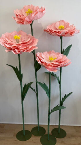 Marigold Large Freestanding Flower - Pink