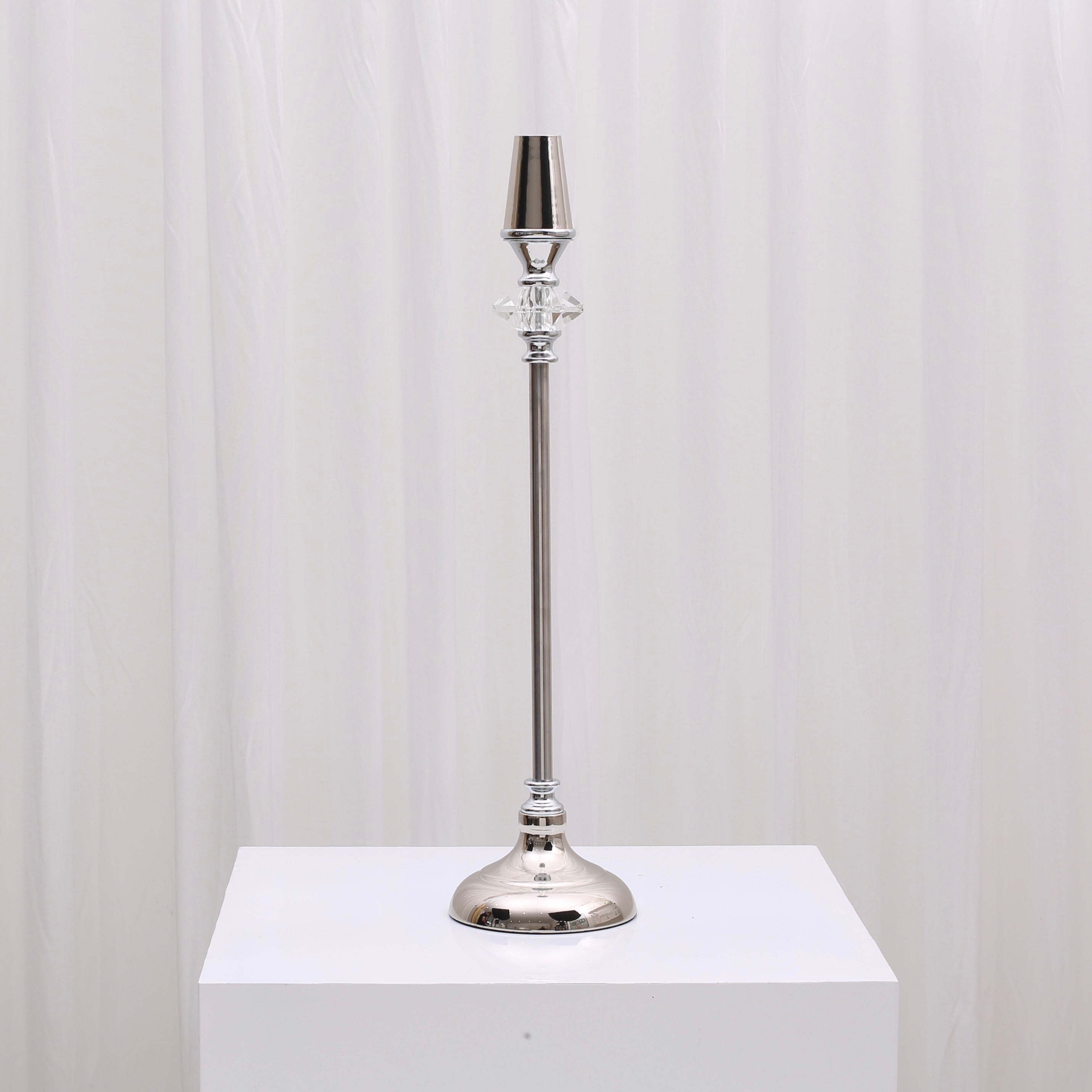 Elena Candlesticks For Hire Large/ Silver