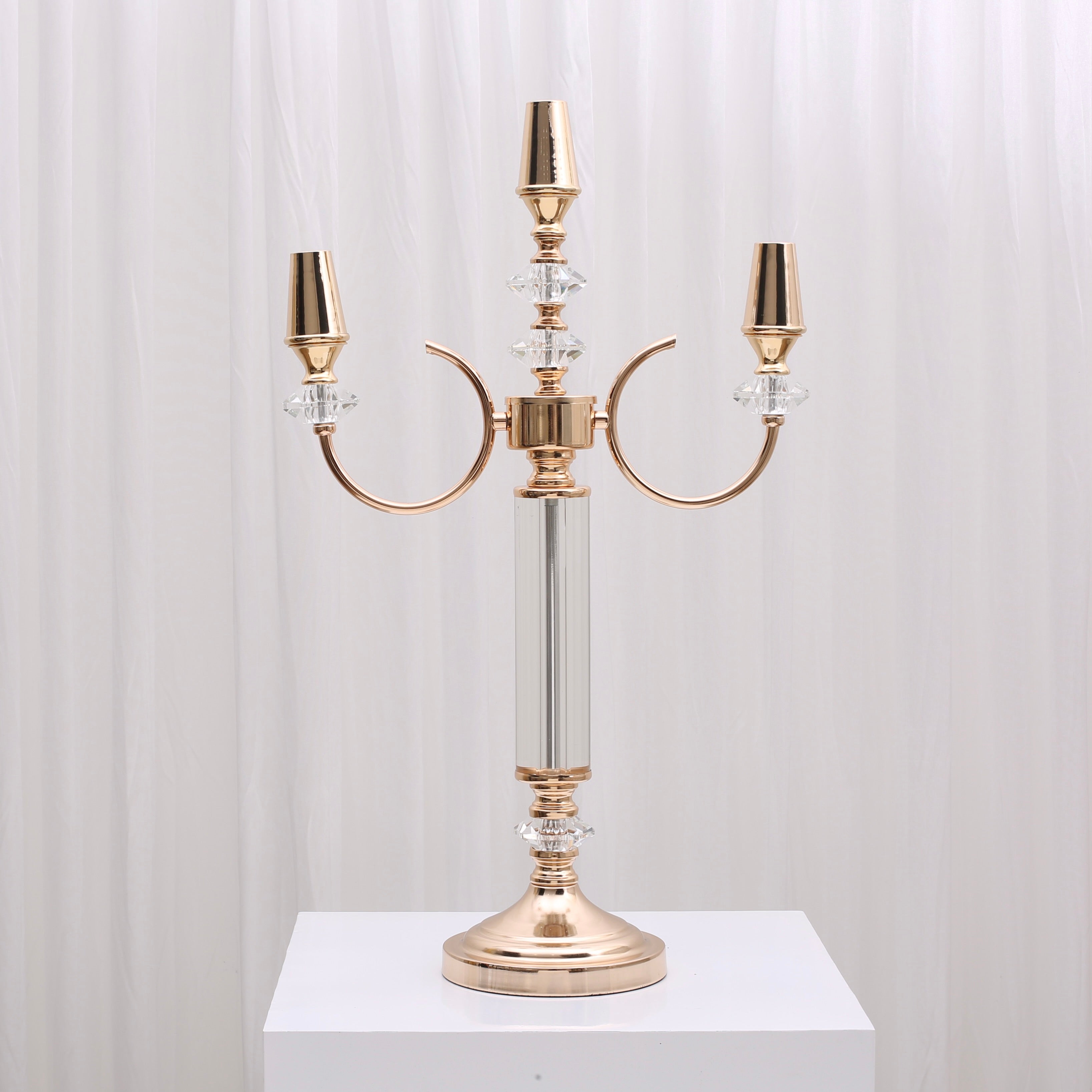 Sienna 3 Arm Candelabra Gold For Hire
