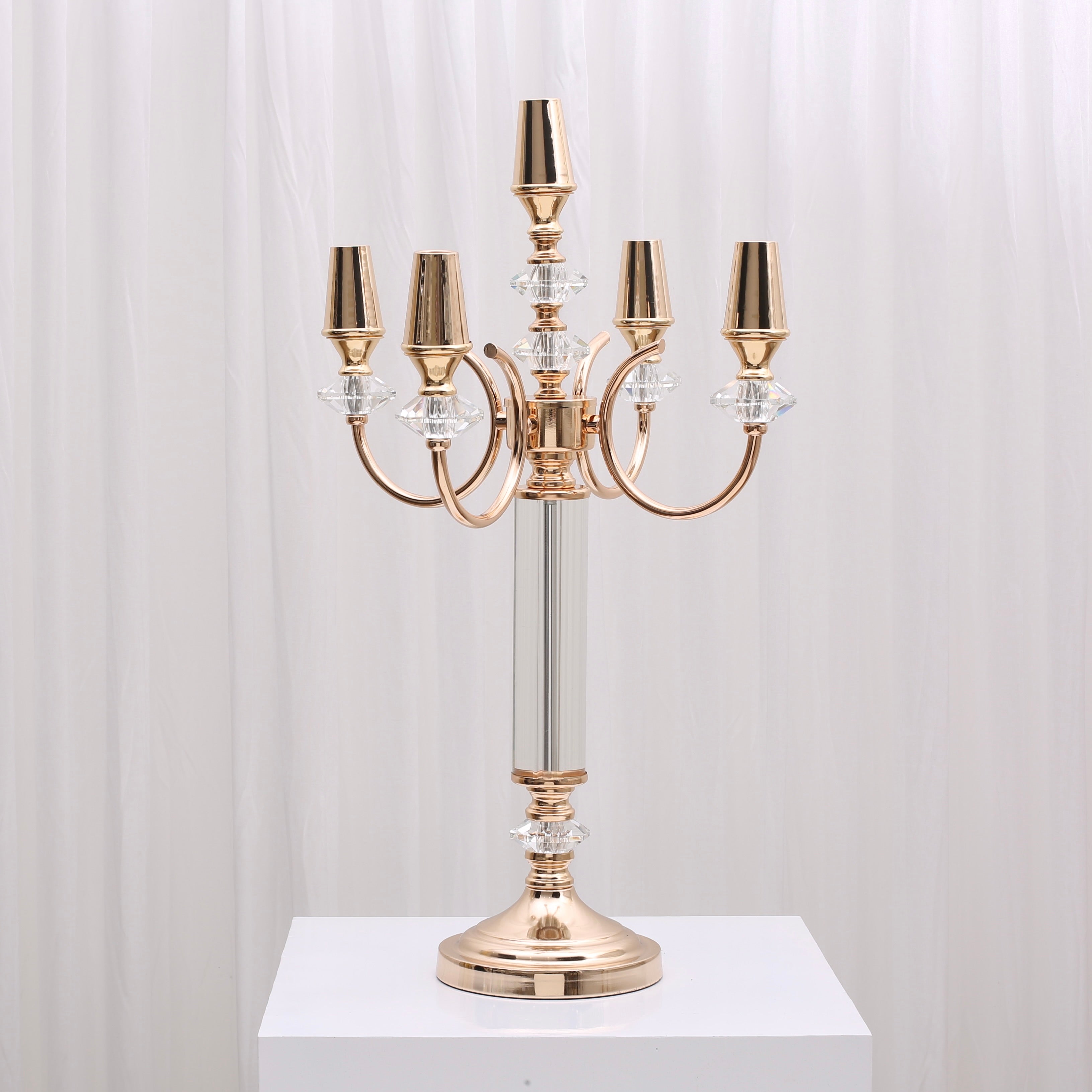 Sienna 5 Arm Candelabra Gold For Hire