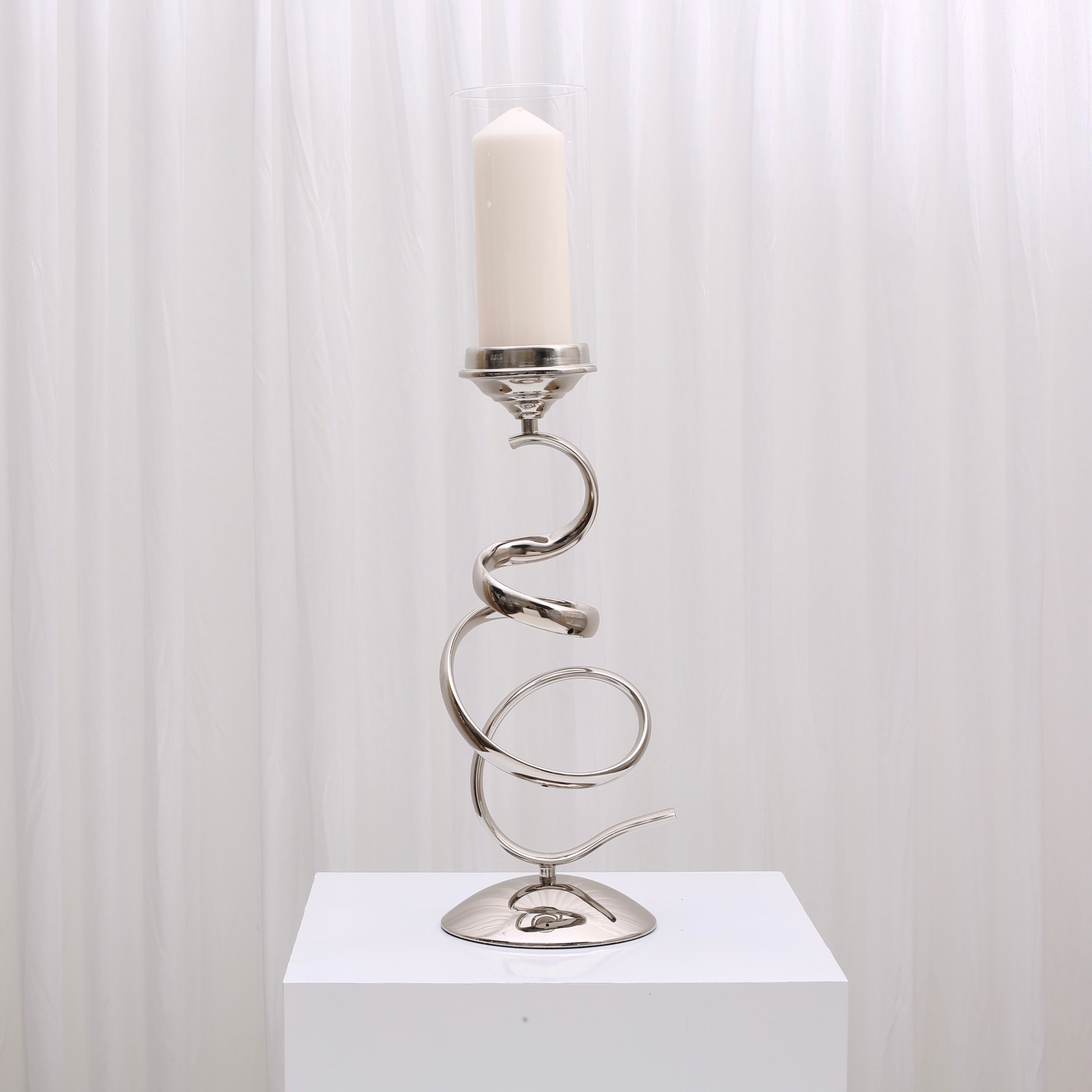 Vivienne Candlesticks For Hire Large / Silver