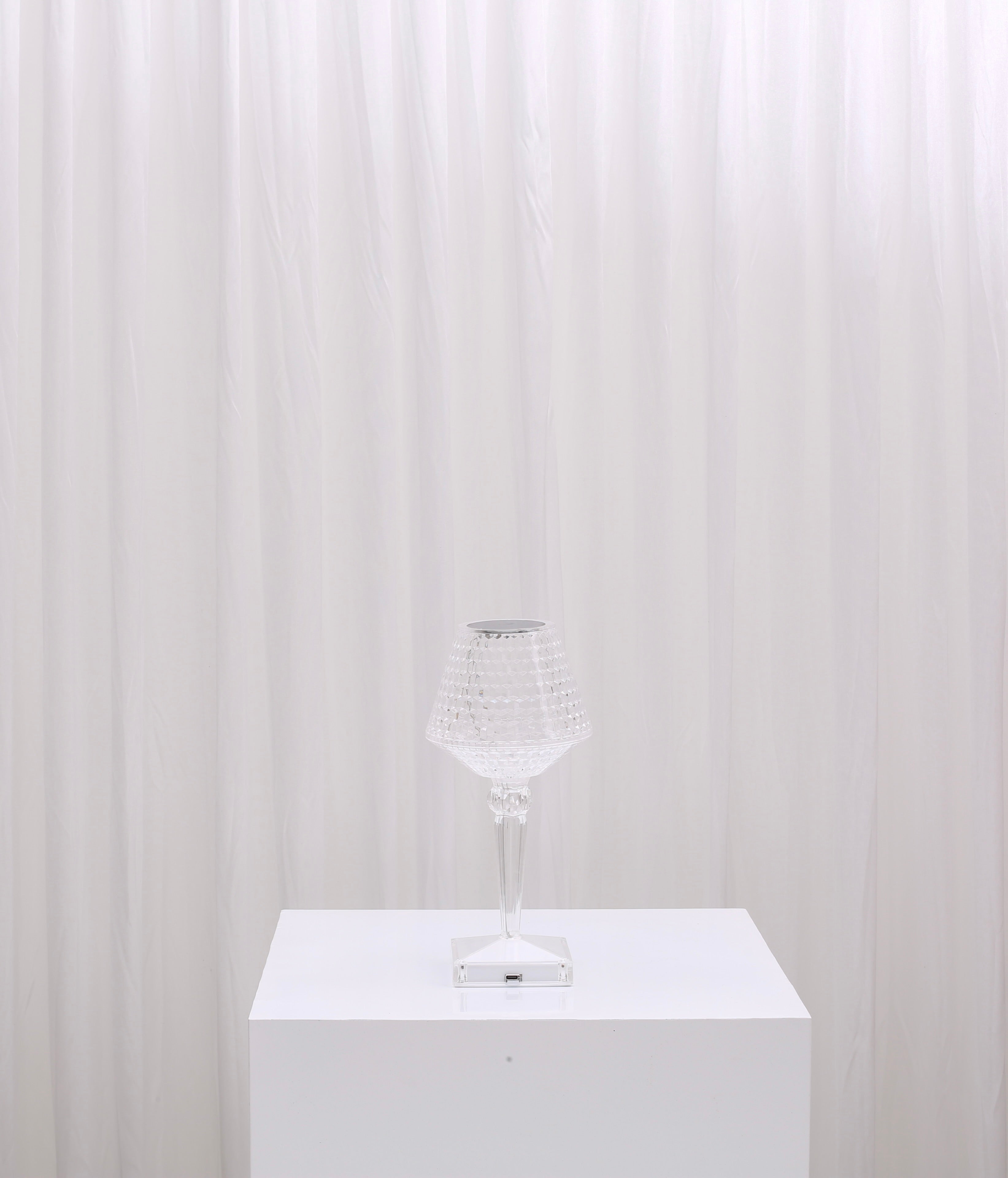 Annabel Golden Crystal LED Table Lamps For Hire