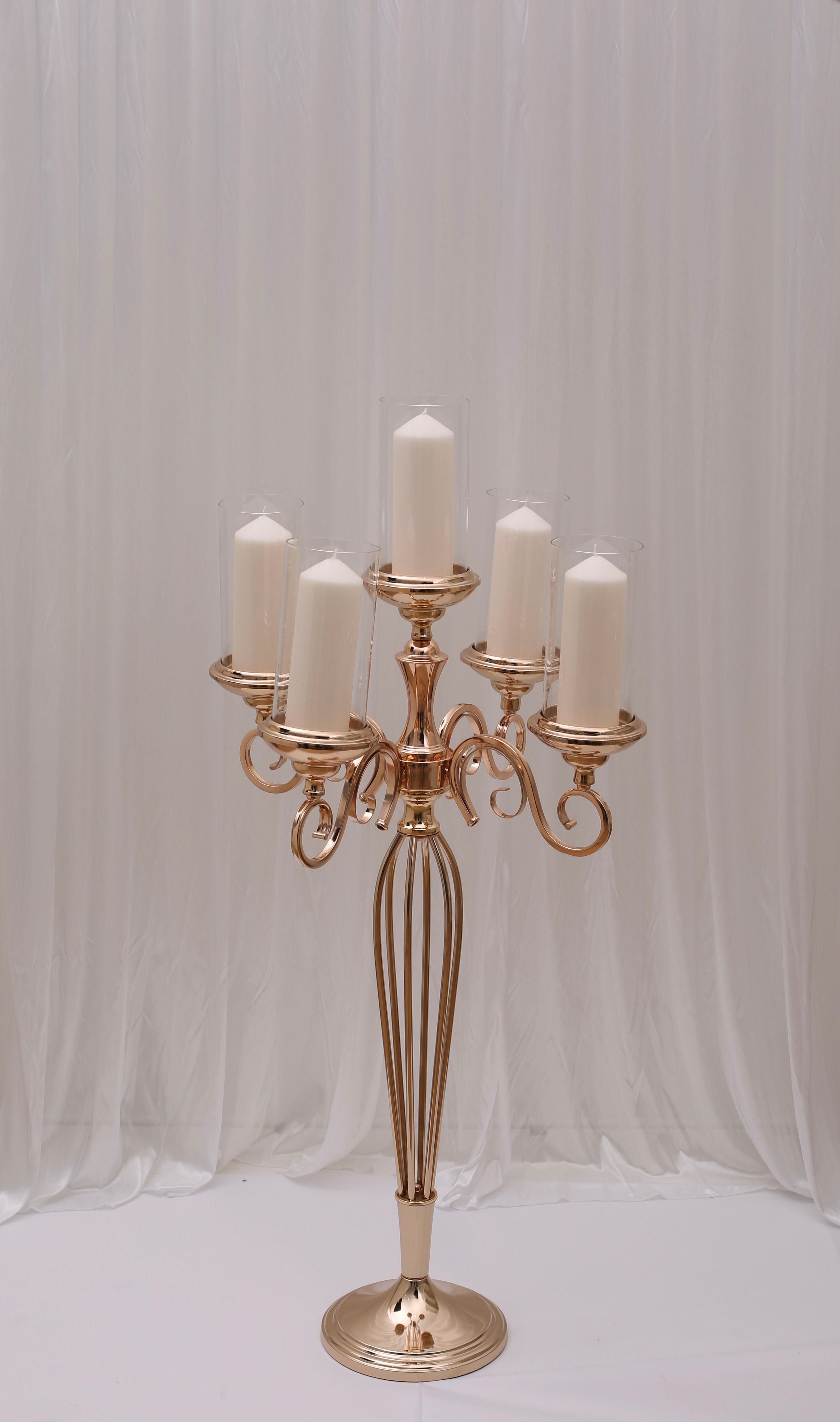 Caitlyn 5 Arm Candelabra Gold For Hire