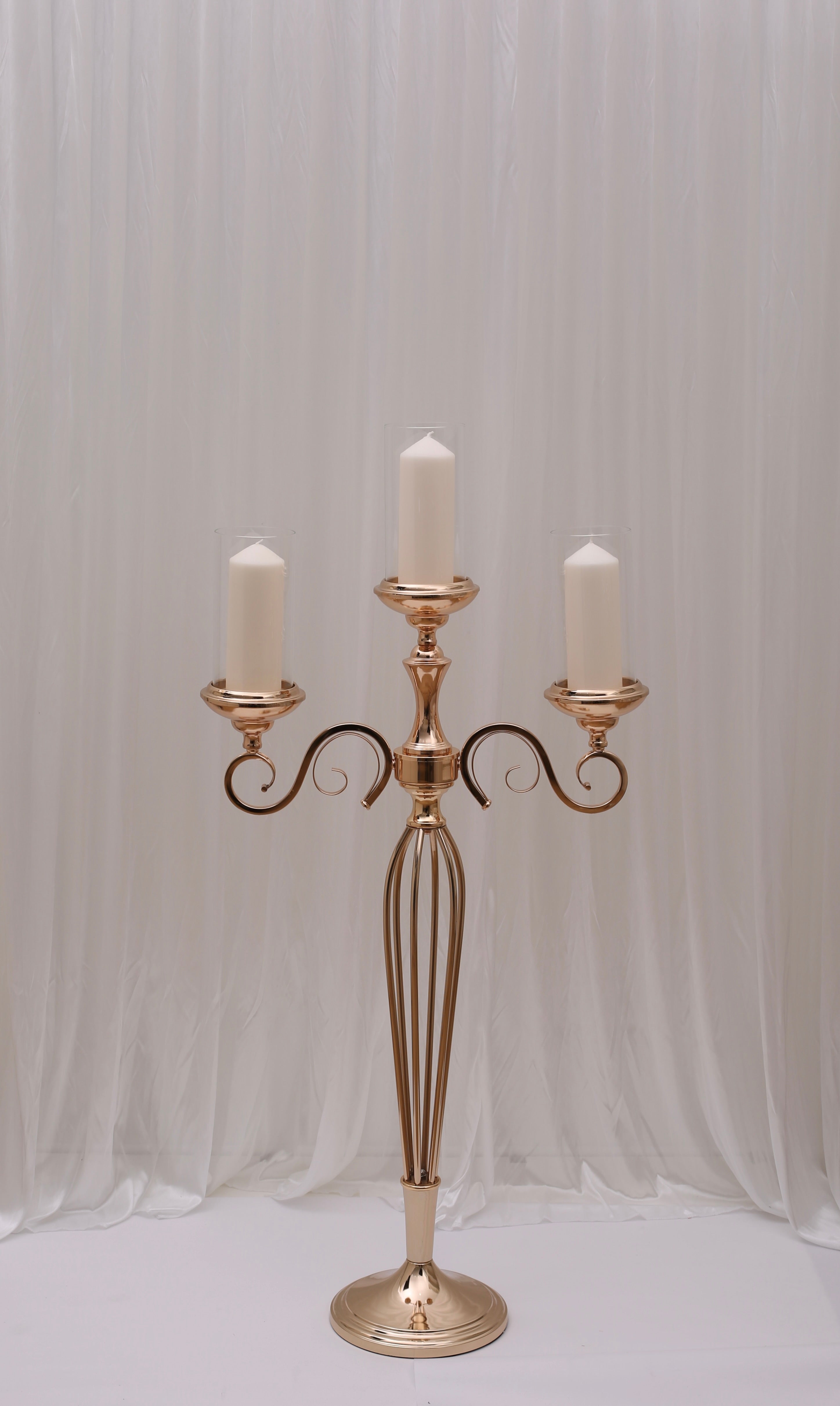 Caitlyn 3 Arm Candelabra Gold For Hire