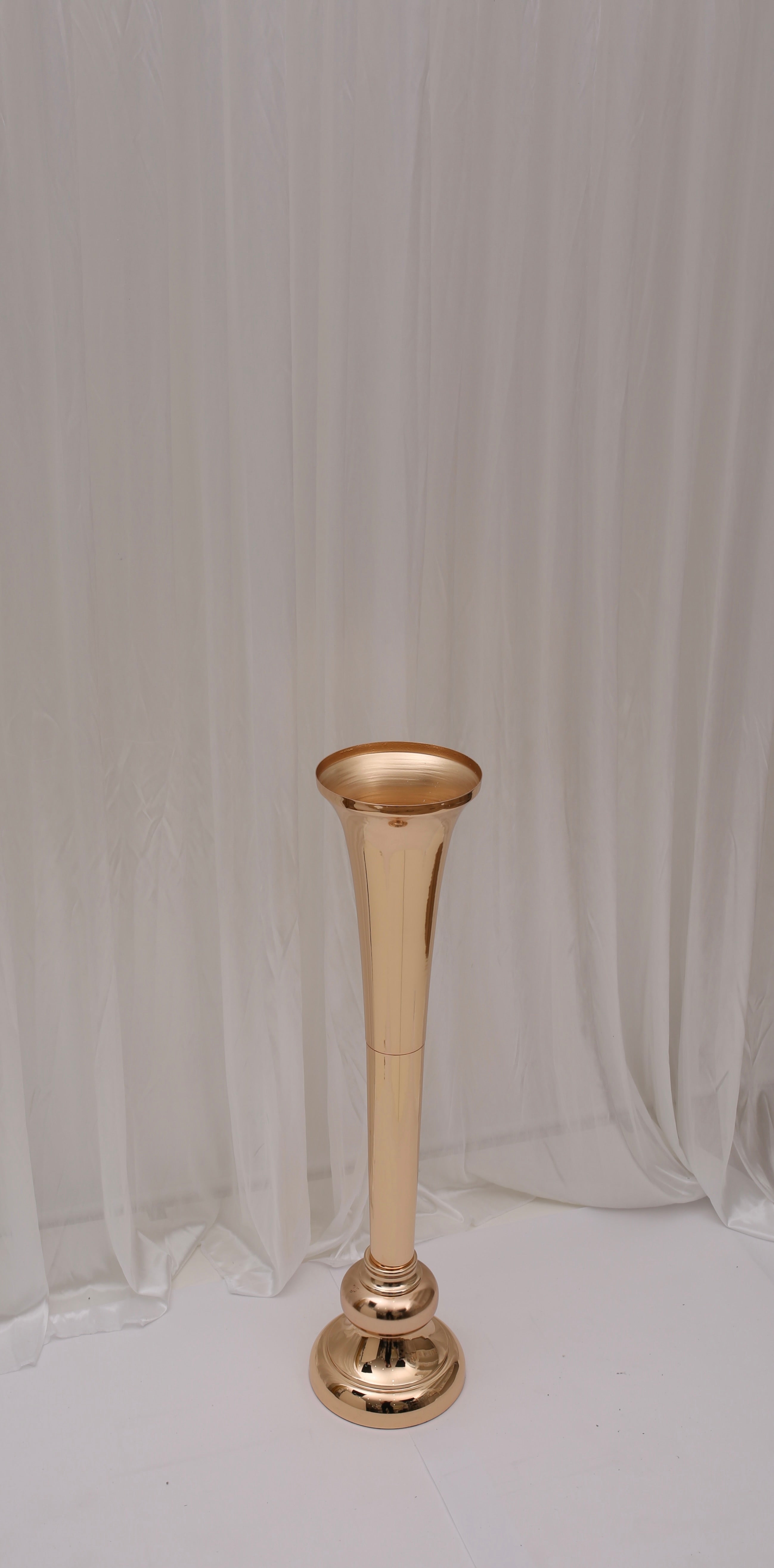 Genevieve Trumpet Vase Large/ Gold