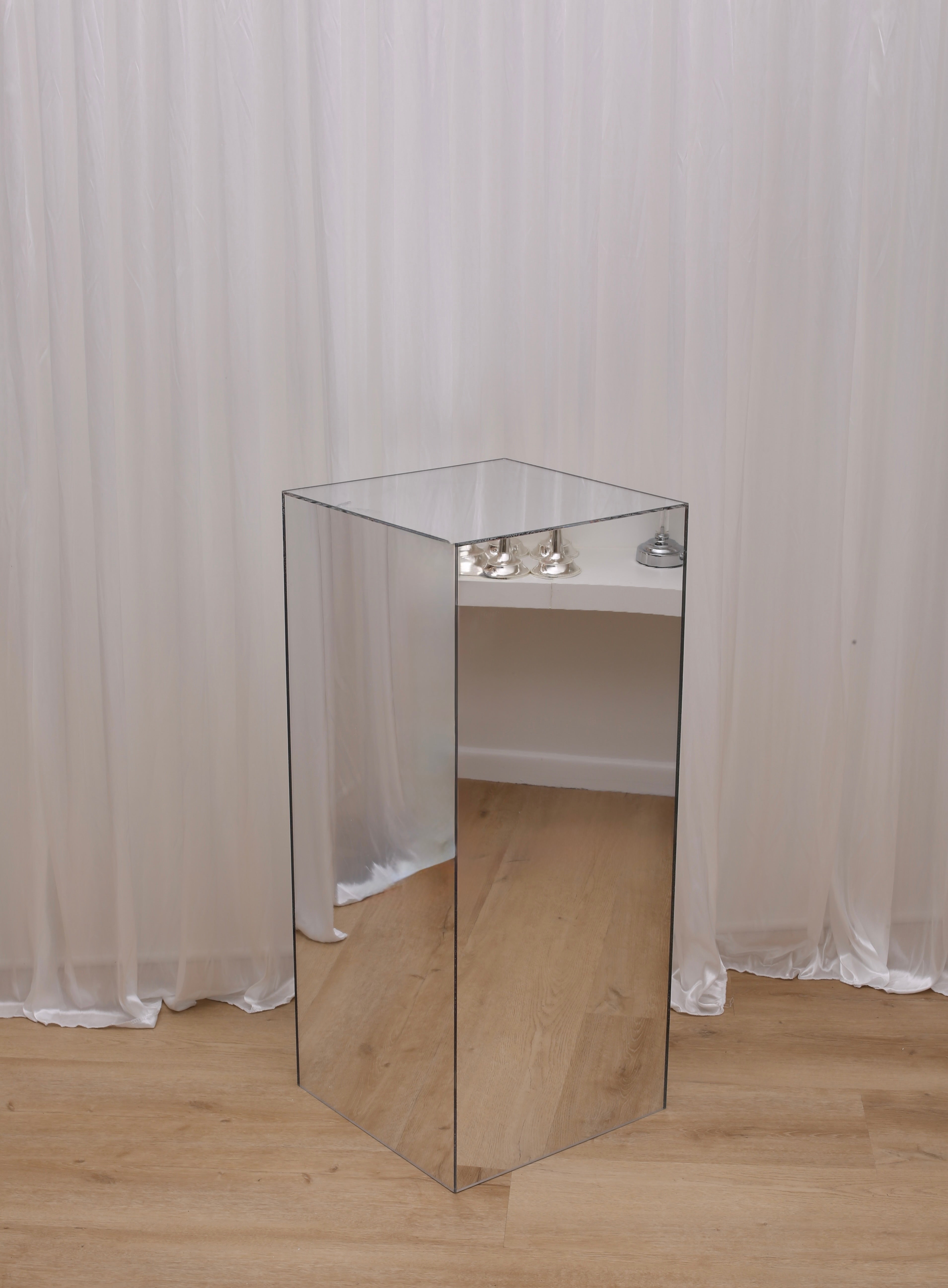Odette Plinth 80cm Mirrored