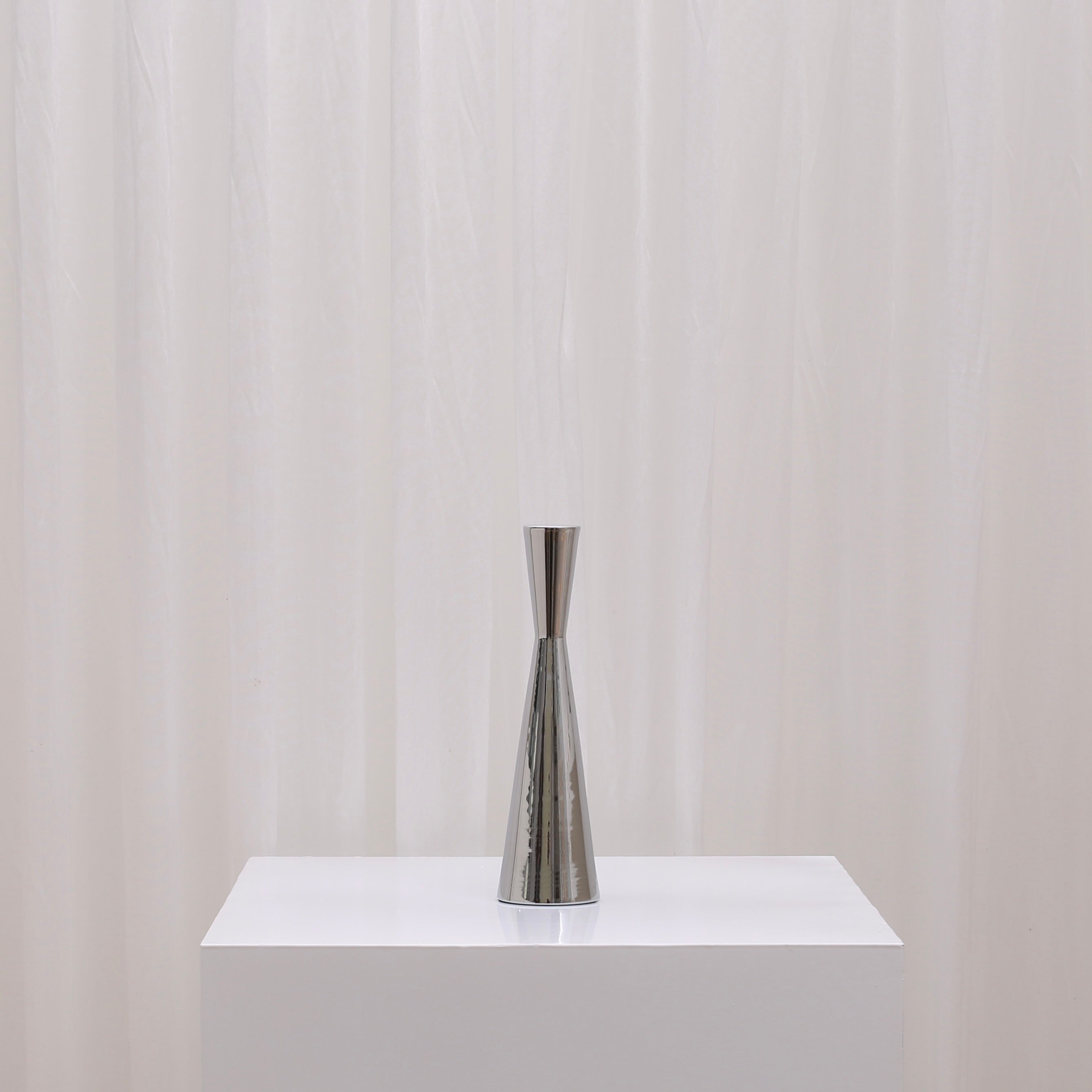 Eva Candlesticks For Hire Large / Silver