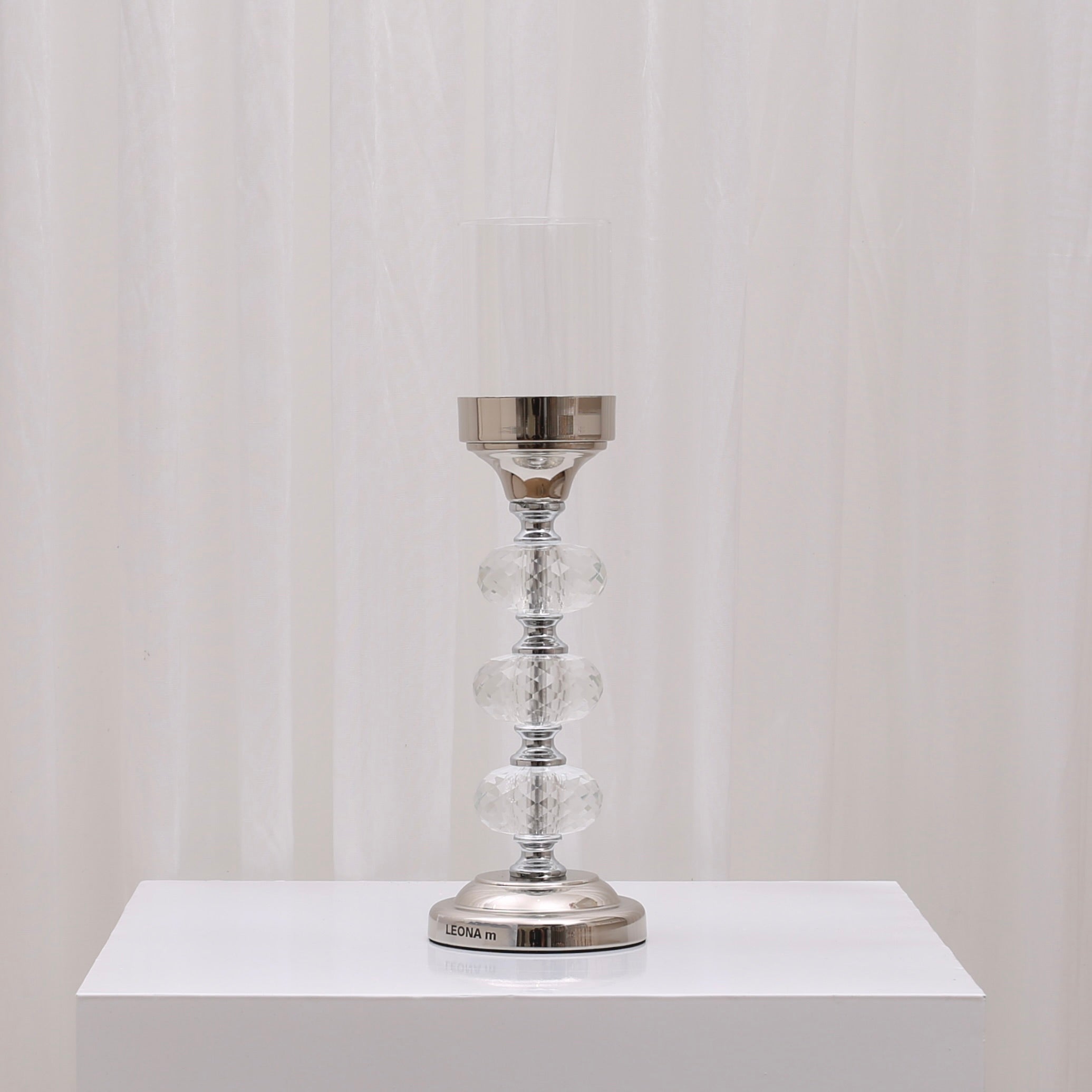Ana Candlestick For Hire Medium/ Silver