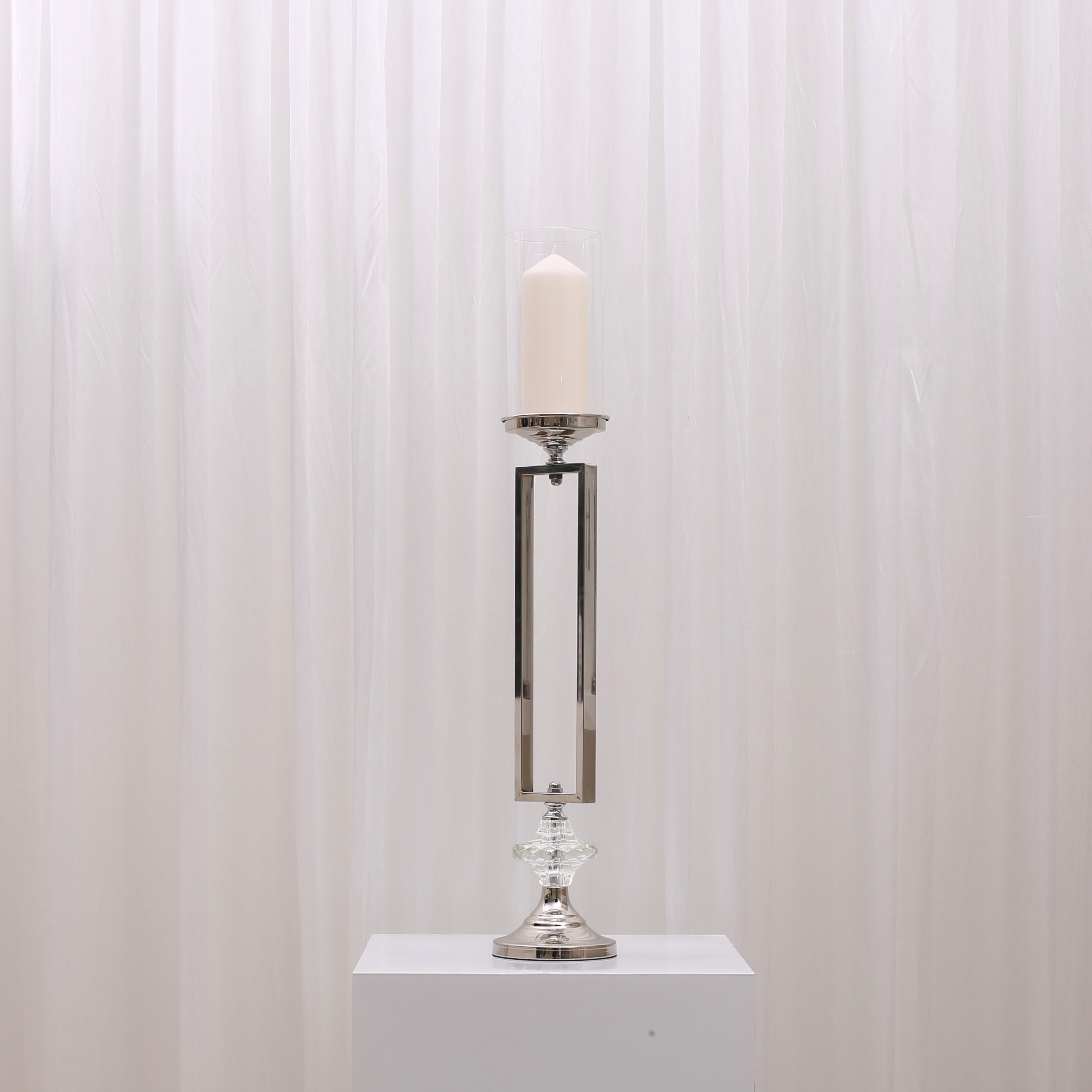 Leona Candleholders For Hire Large / Silver