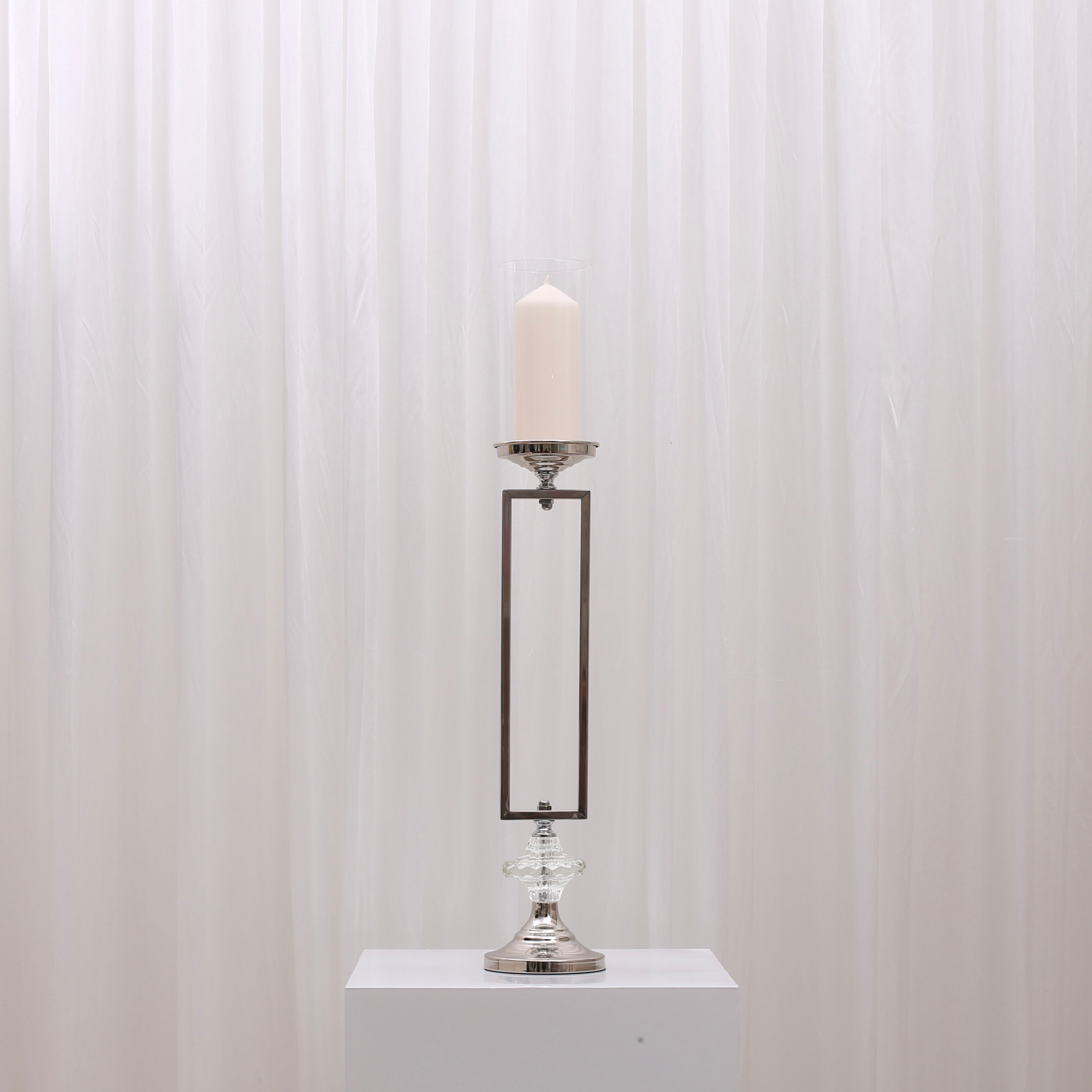 Leona Candleholders For Hire Medium / Silver