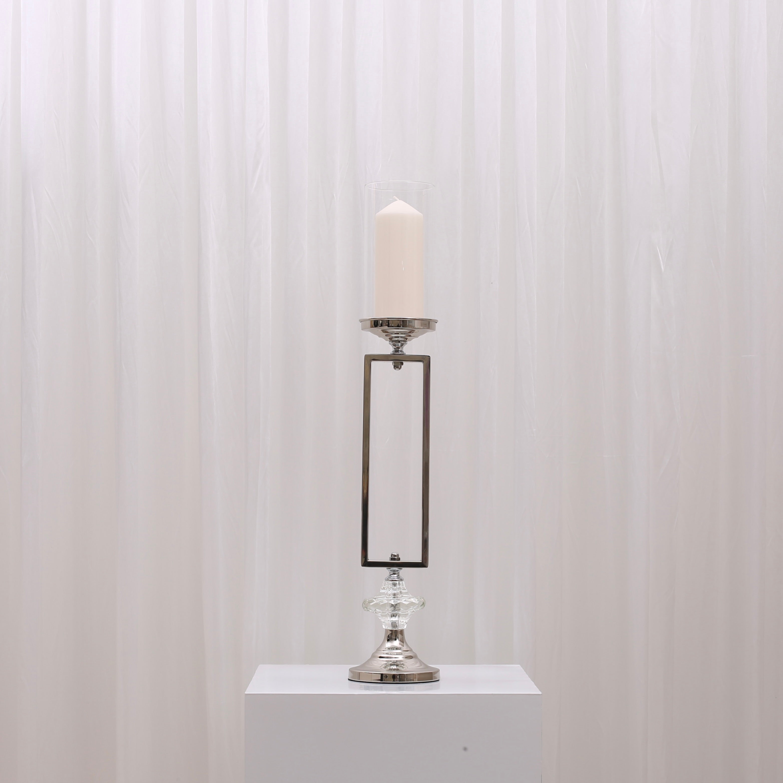 Leona Candleholders For Hire Small / Silver