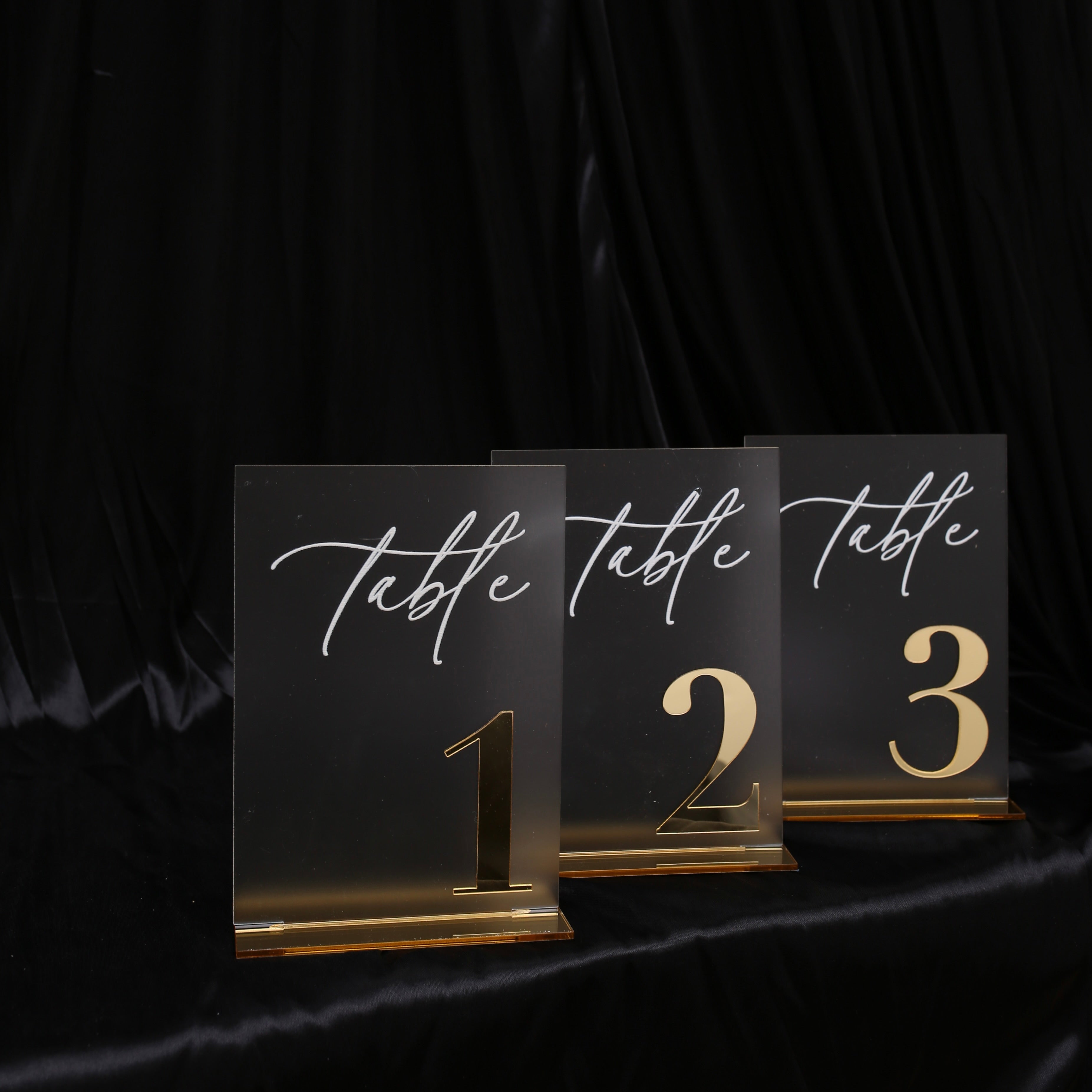 Julia Table Numbers Gold For Hire