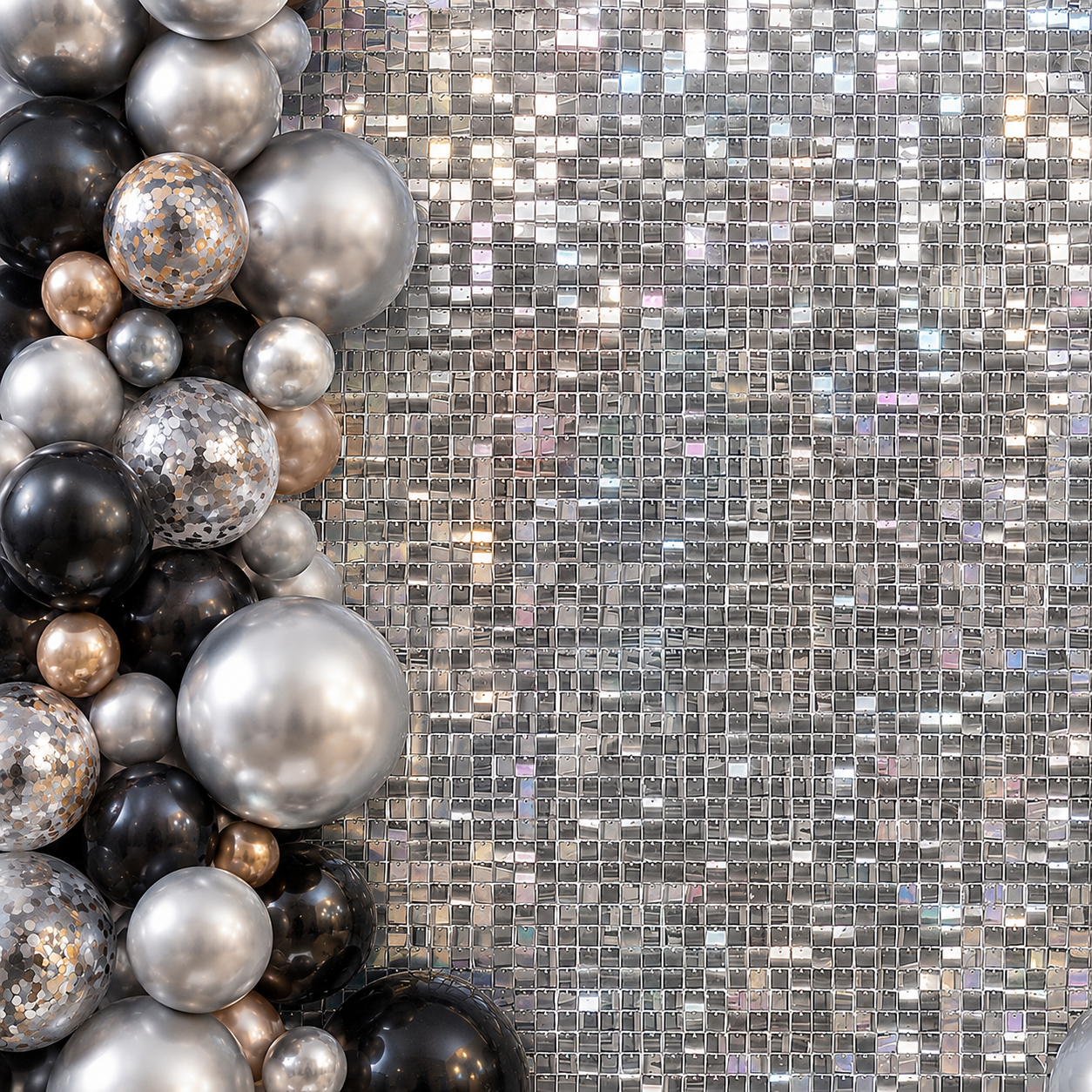 Audrey Silver Shimmer Wall For Hire