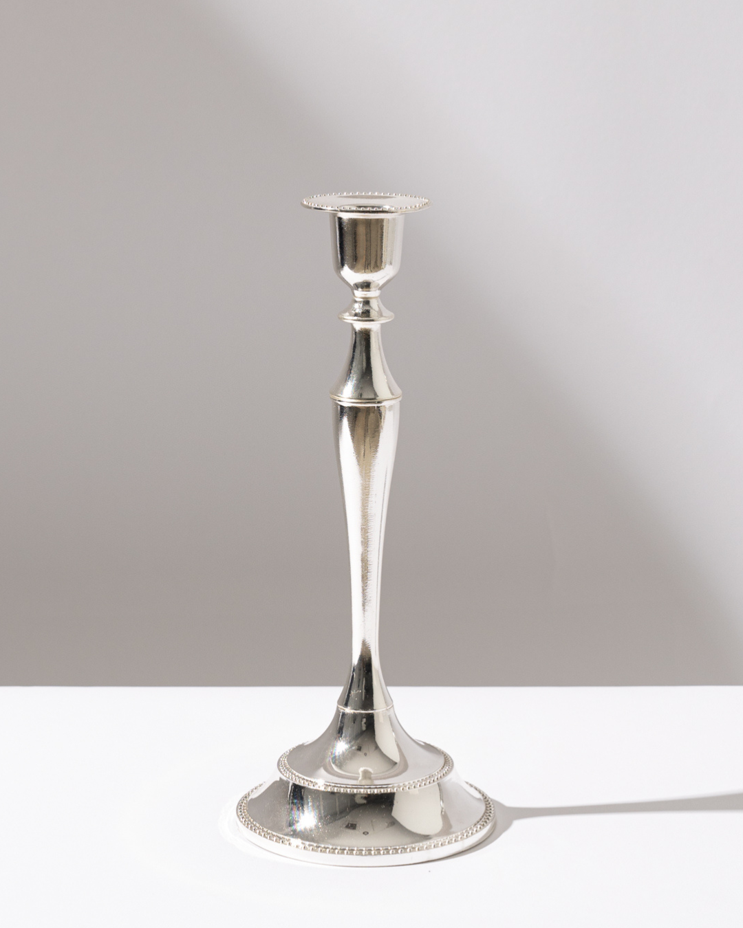 Tall Antique Silver Holder For Hire