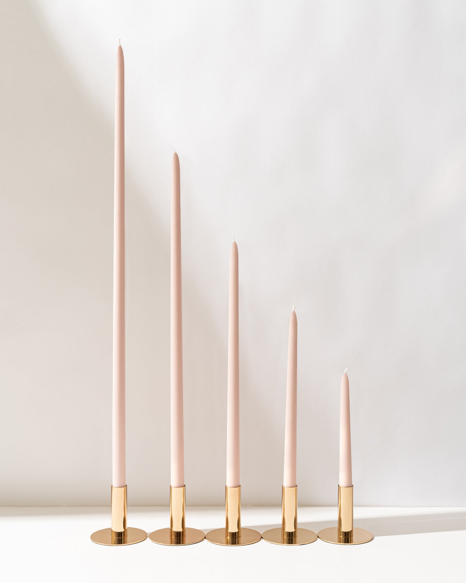 Ballet Pink Taper Candles