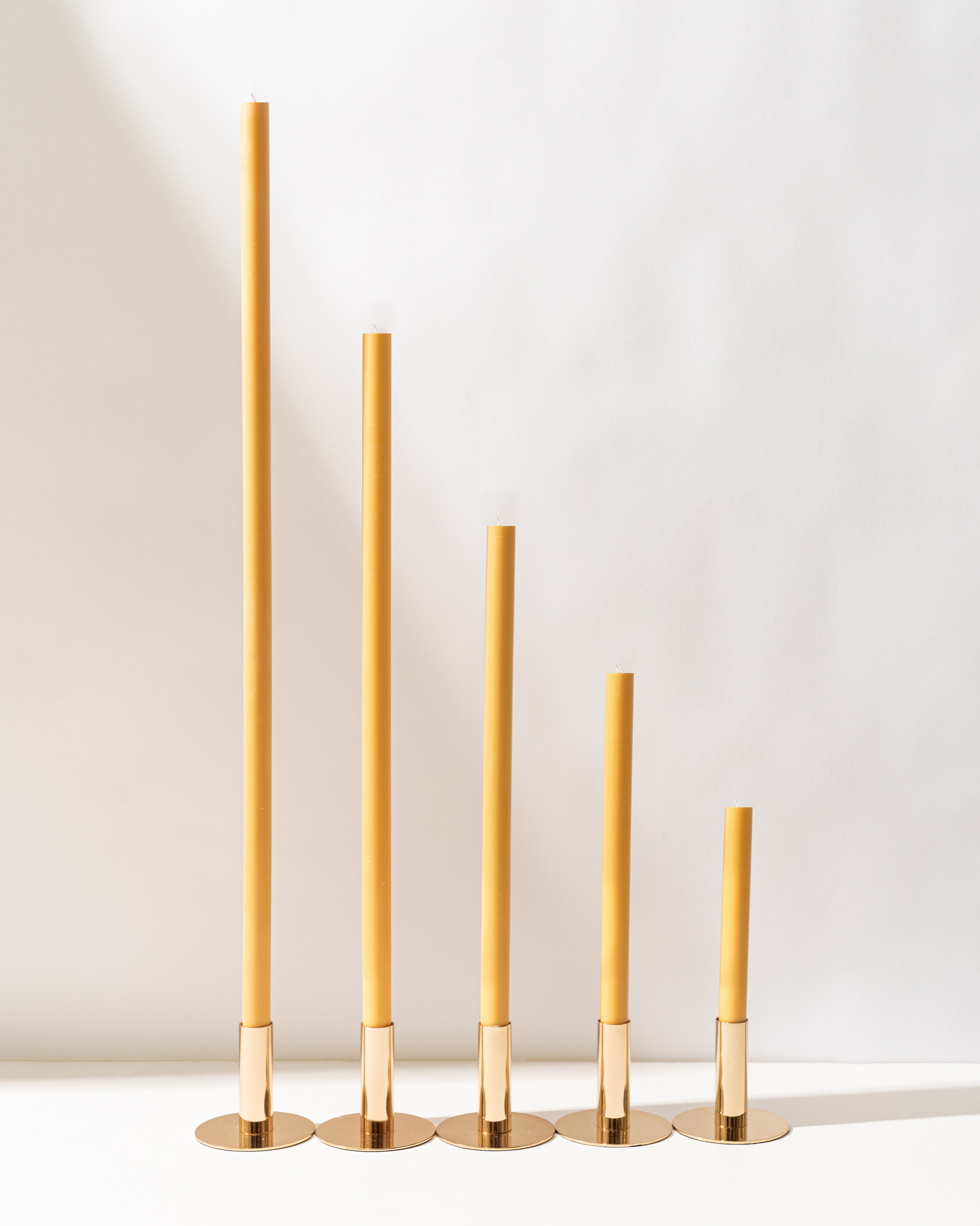 Beeswax Yellow Cathedral Candles