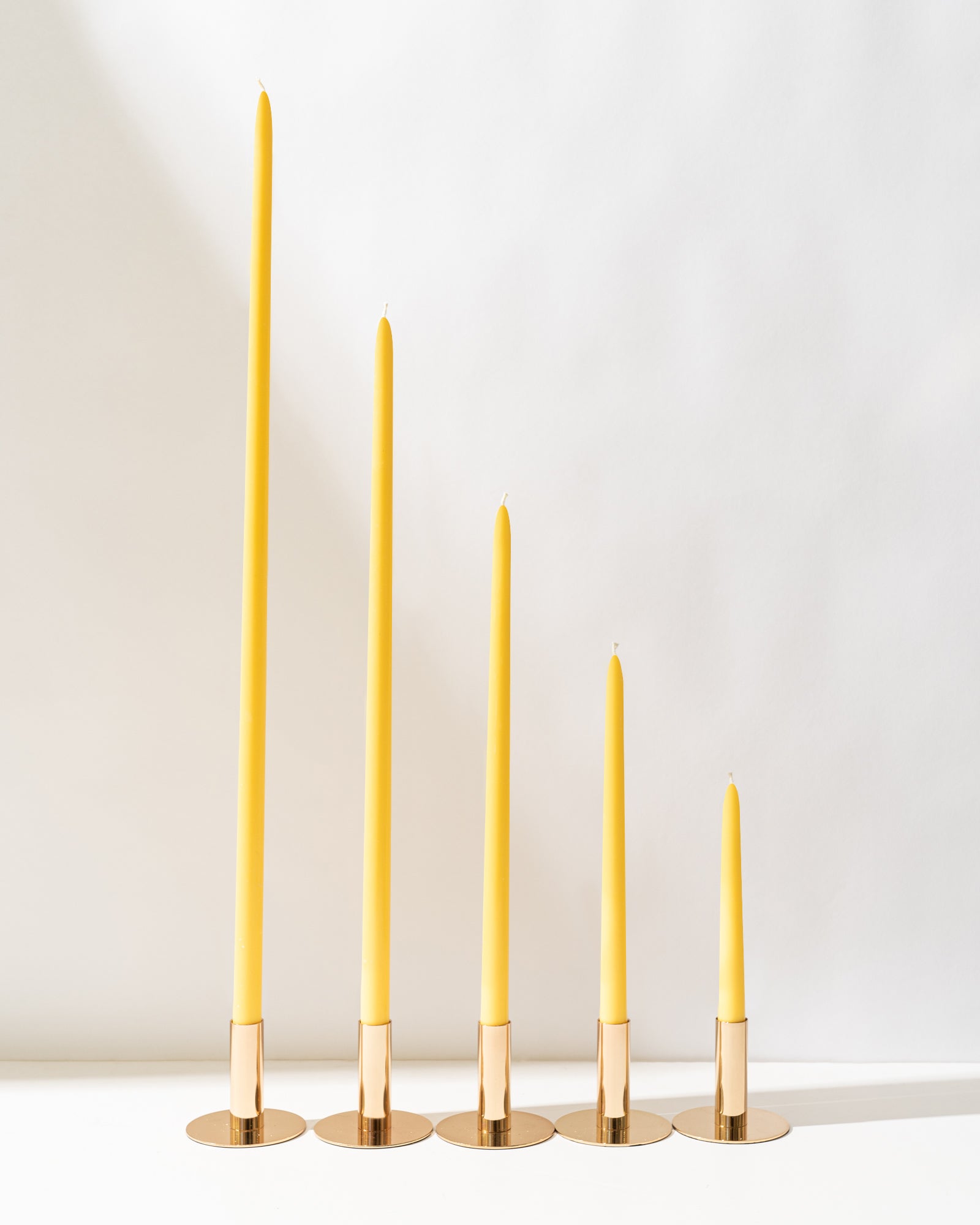 Lemon Yellow Taper Candles