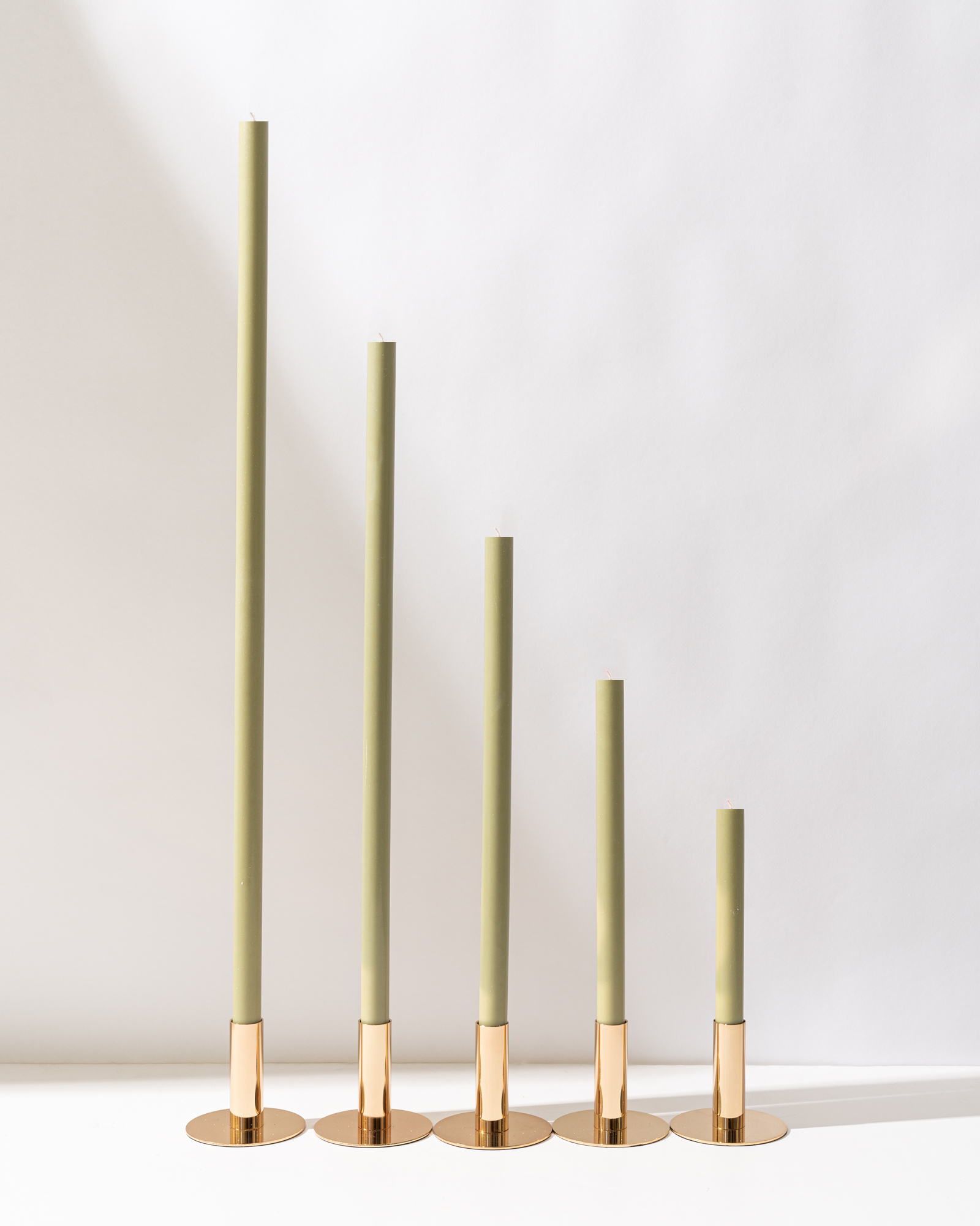 Olive Green Cathedral Candles