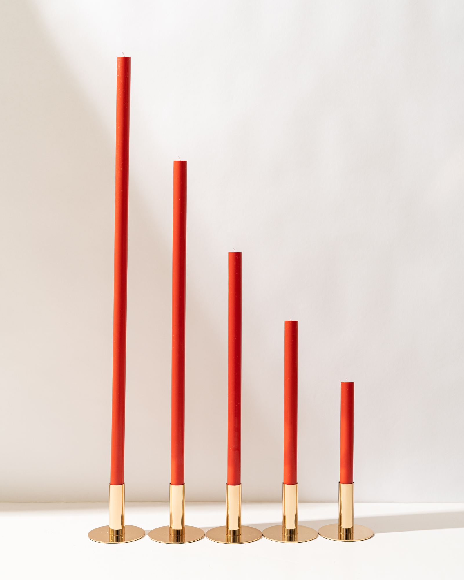 Poppy Red Cathedral Candles