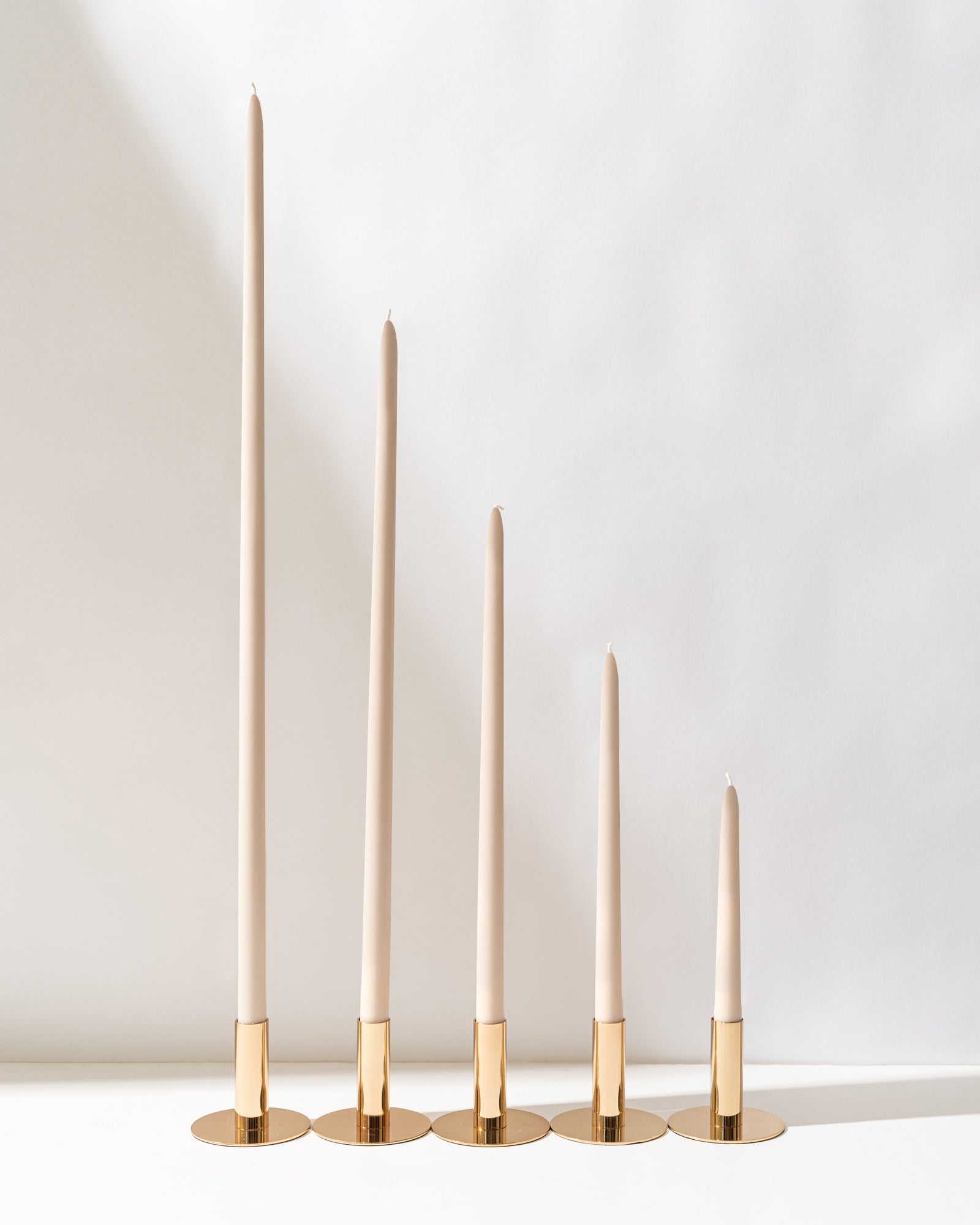 Sand Beige Taper Candles