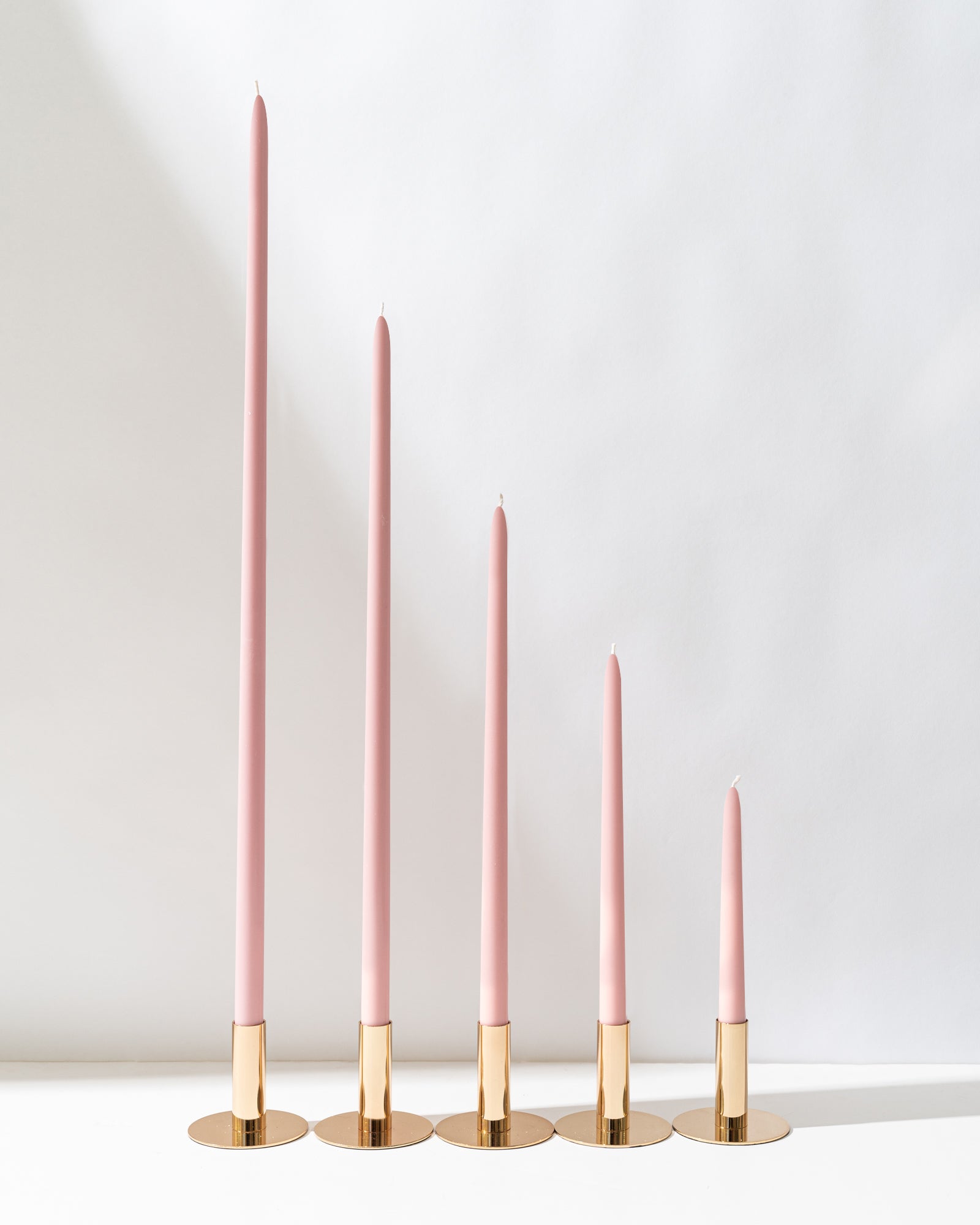 Secret Garden Pink Taper Candles