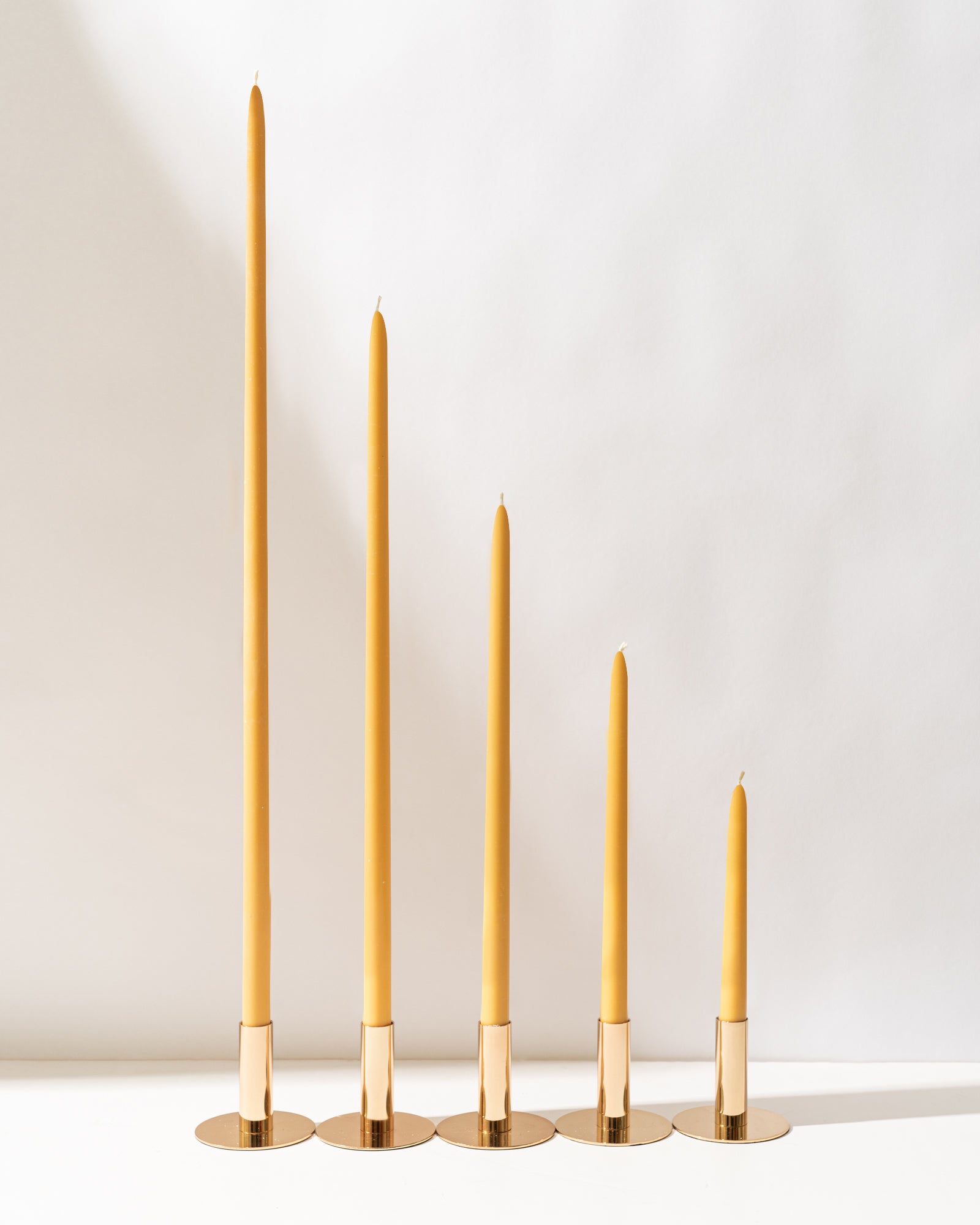 Beeswax Yellow Taper Candles