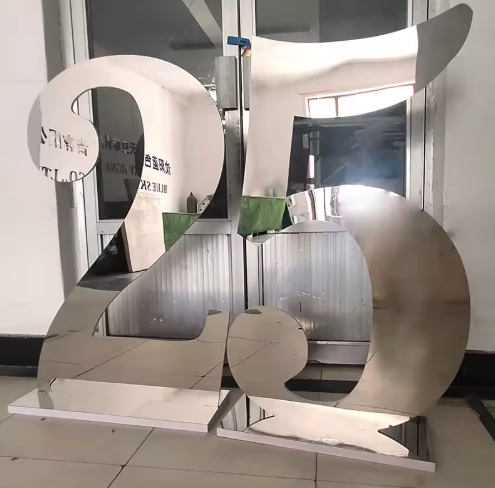 Large Standing Numbers Silver For Hire