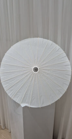 Nora White Paper Parasol For Sale