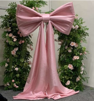 Rosa Giant Satin Bow Blue/Pink/White/Red