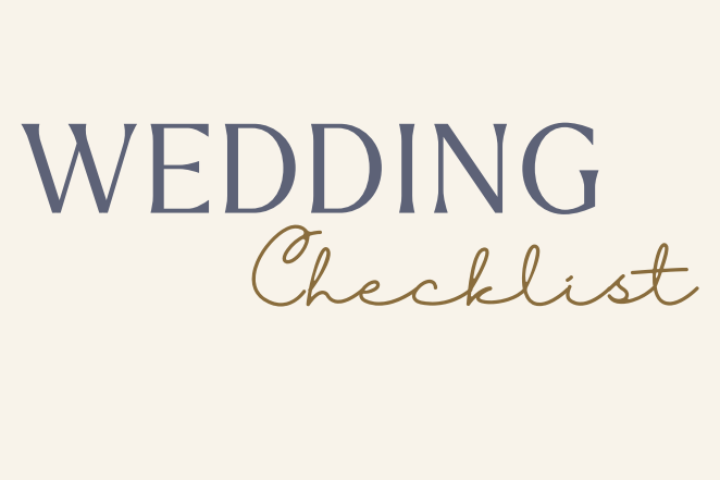 Wedding Planning Checklist