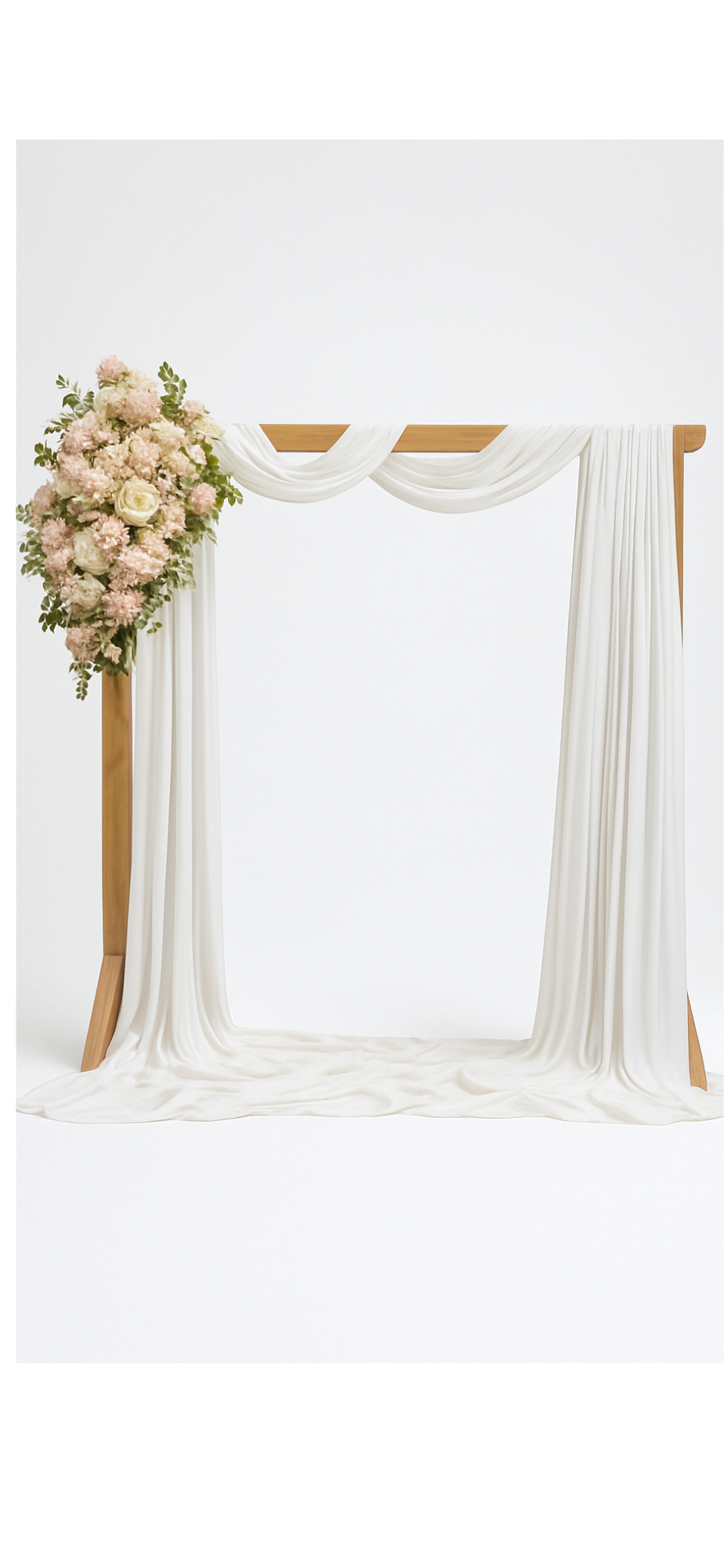 Wedding Arbour with Draping and Florals